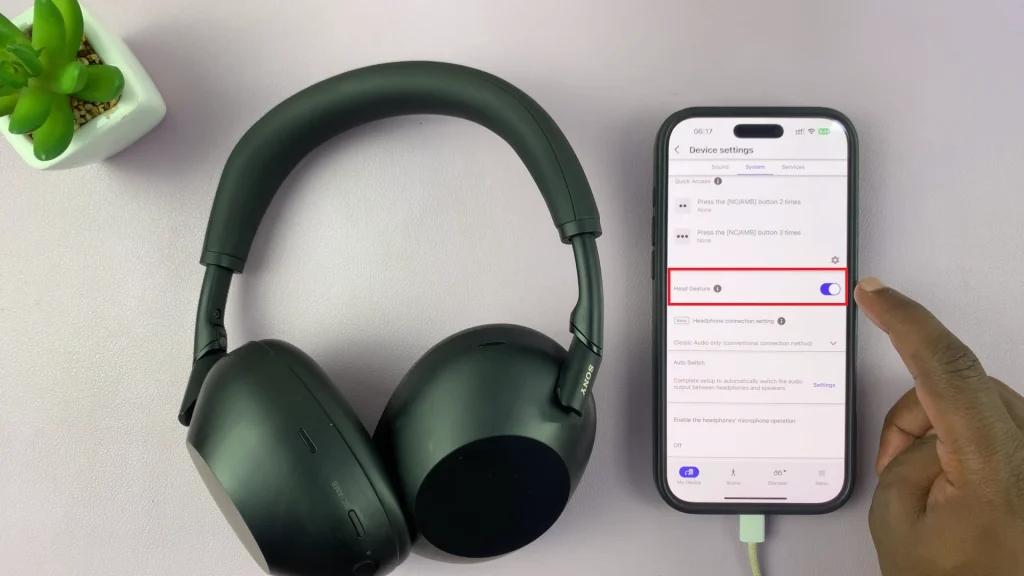 How To Enable & Disable Head Gestures On Sony WH-1000XM6 Headphones