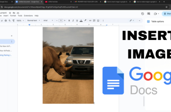 How To Insert Image In Google Docs