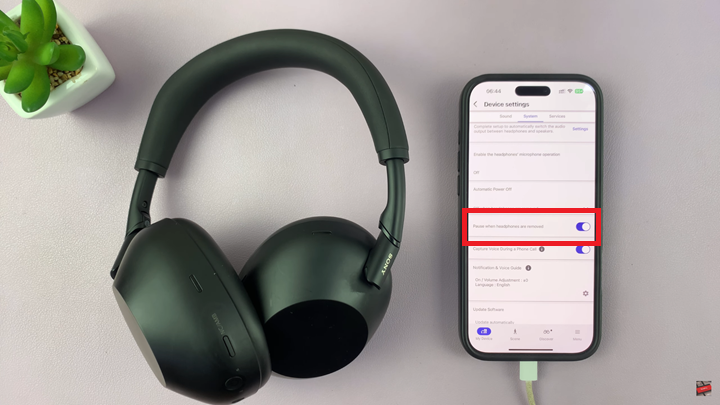 How To Pause Music When Headphones are Removed On Sony WH 1000XM6 Headphones