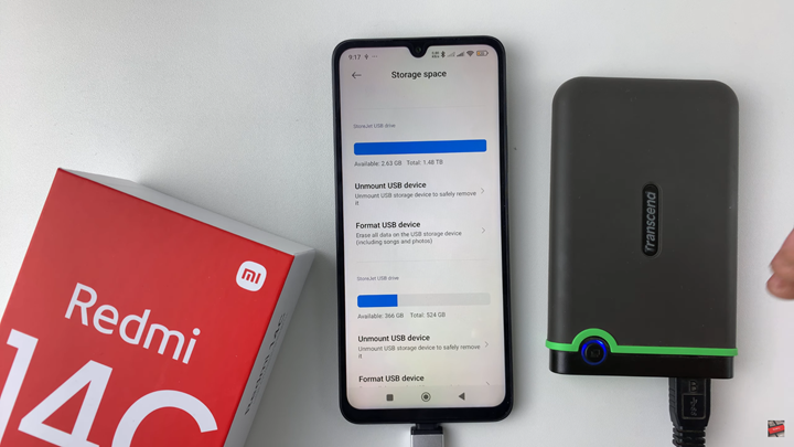 How To Safely Eject External Hard Disk From Redmi 14C