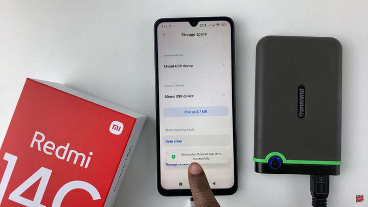 How To Safely Eject External Hard Disk From Redmi 14C
