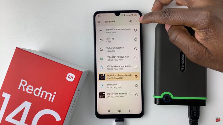 How To Transfer Files From External Hard Disk To Redmi 14C