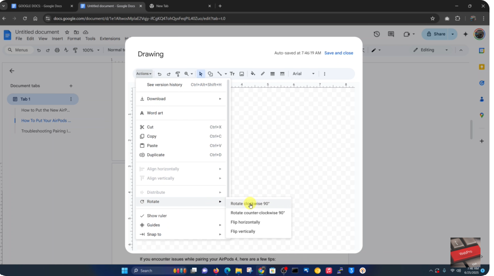 How To Add Vertical Text In Google Docs