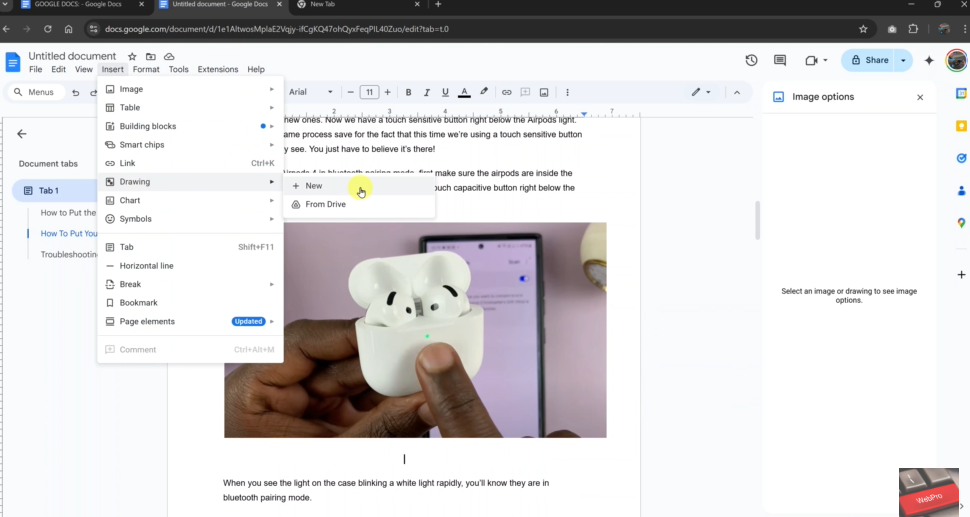How To Write & Draw On Images In Google Docs