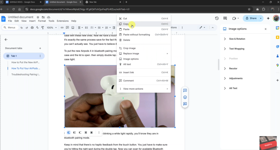 How To Write & Draw On Images In Google Docs
