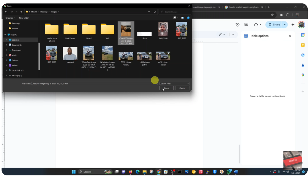 How To Insert Image In Google Docs