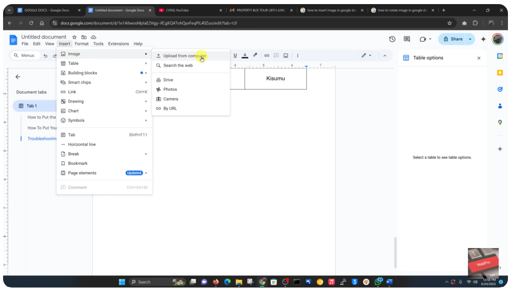 How To Insert Image In Google Docs