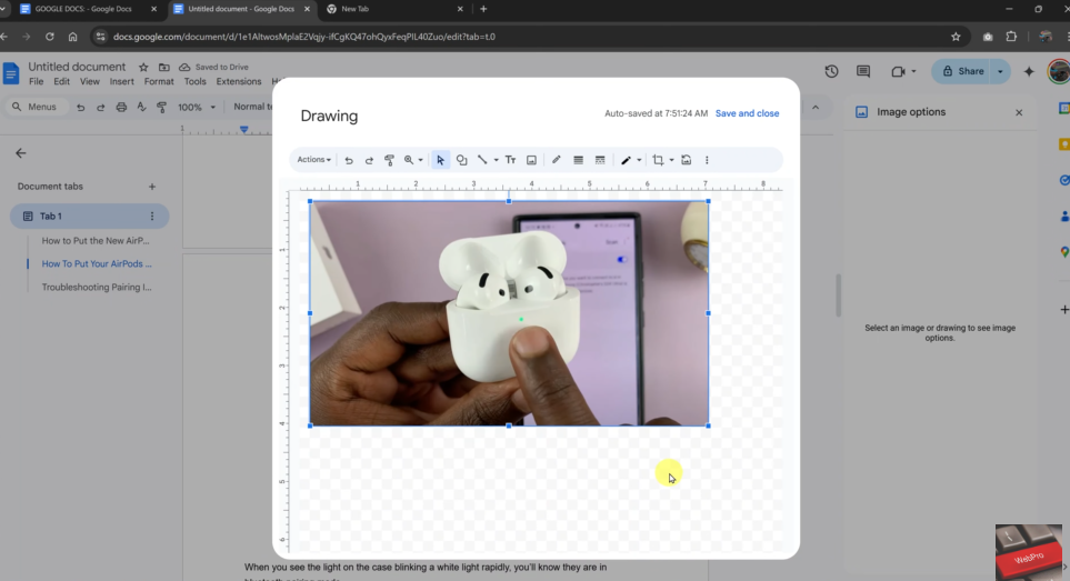 How To Write & Draw On Images In Google Docs