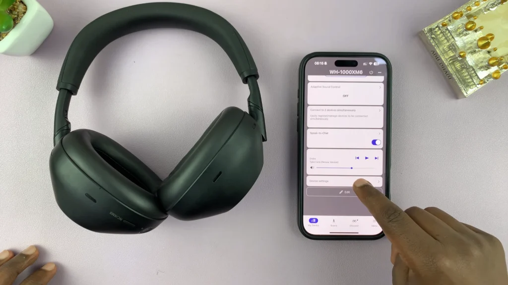 Device Settings On Sony WH-1000XM6