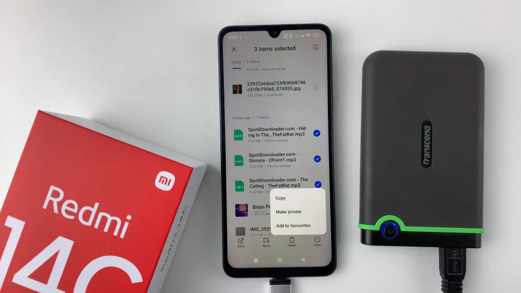 How To Copy Files From Redmi 14C To External Hard Drive