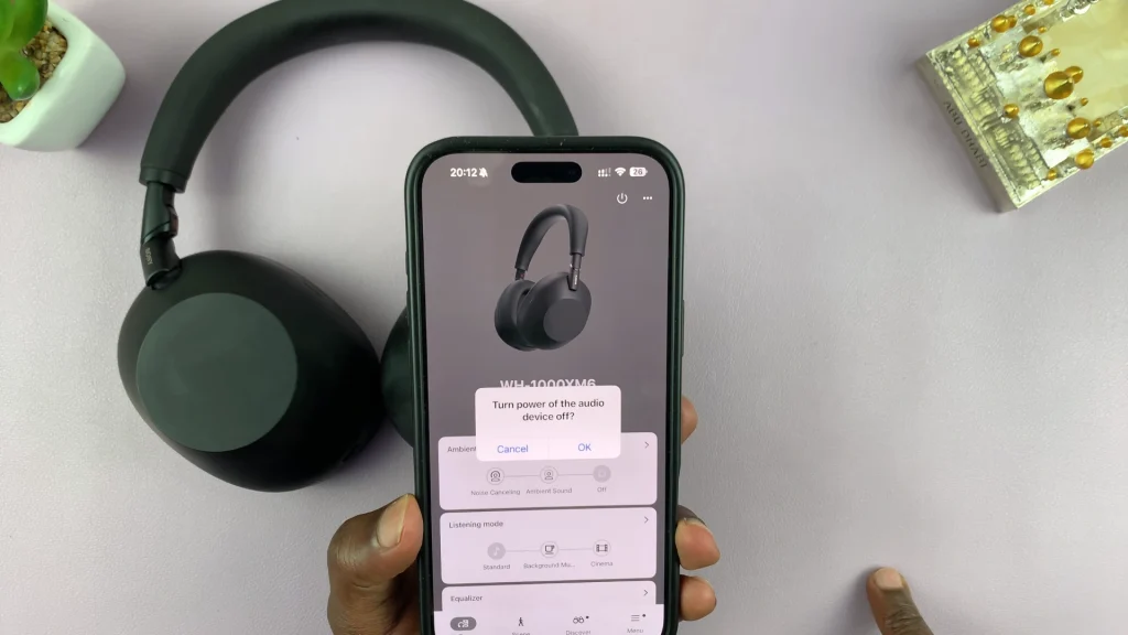 Turn OFF Sony WH-1000XM6 Headphones