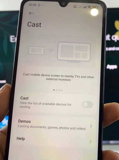 Cast Option On Redmi 14C