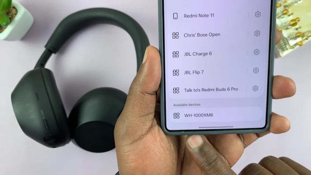 Bluetooth Pairing Mode On Sony WH-1000XM6