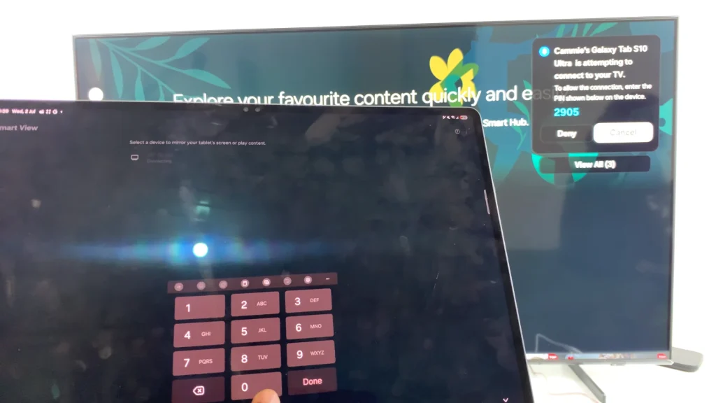 Screen Mirror Galaxy Tab S10 Ultra To ANY Smart TV