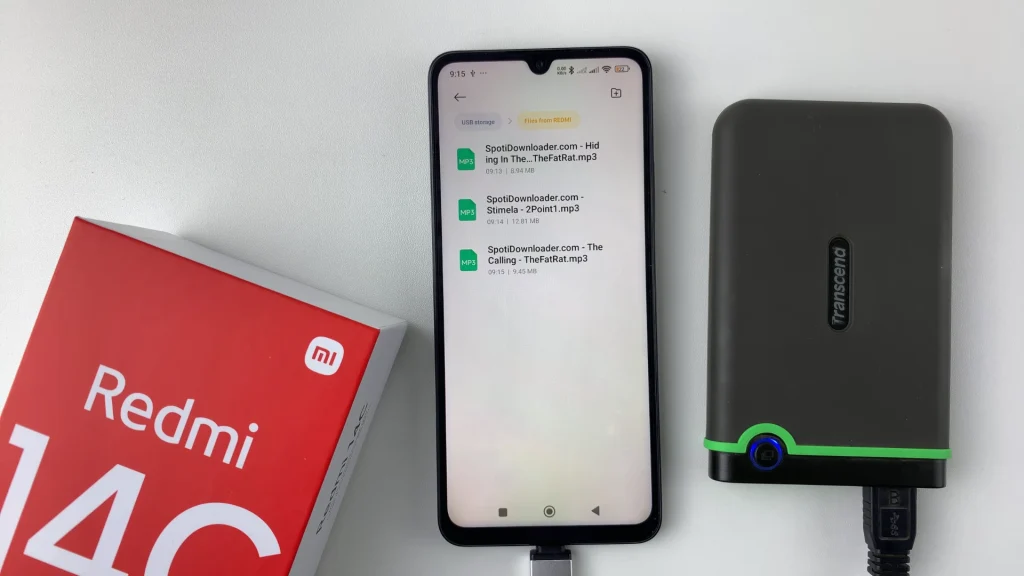 Move Files From Redmi 14C To External Hard Drive