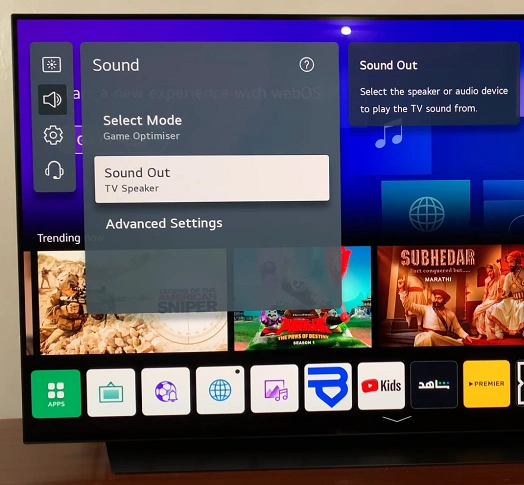 Sound Out Settings On LG Smart TV