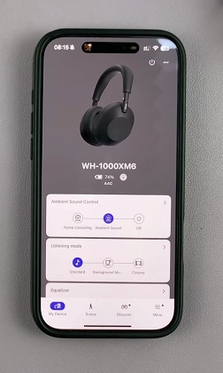 Ambient Sound Mode On Sony WH-1000XM6