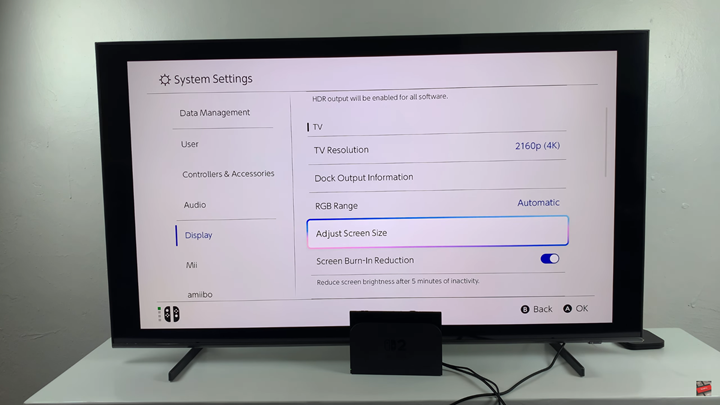 How To Adjust Screen Size On Nintendo Switch 2 When Connected To TV