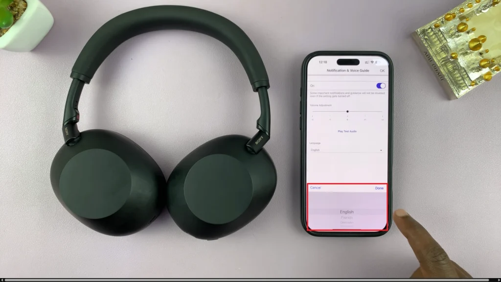 How To Change Notification Volume & Language On Sony WH-1000XM6