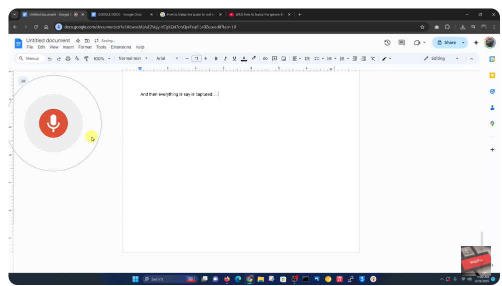 How To Transcribe Speech To Text In Google Docs